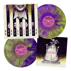 Various Beetlejuice Beetlejuice SOUNDTRACK 'BEETLEJUICE' LIME GREEN & PURPLE 'HAND POURED' VINYL 2LP + INSERT