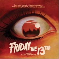 Harry Manfredini Friday The 13Th SOUNDTRACK SILVER RED BLACK & GOLD SPLATTERED VINYL LP + ART PRINT