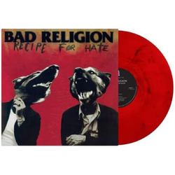 Bad Religion Recipe For Hate 30TH ANNIVERSARY EDITION LIMITED TRANSLUCENT RED MARBLED VINYL LP
