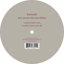 Kuniyuki Feat Sona Diabate Afric Universe VINYL 12INCH