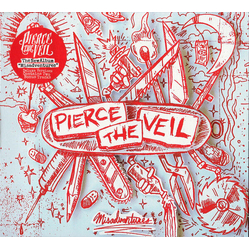 Pierce The Veil Misadventures LIMITED SILVER & RED SPLATTERED VINYL LP