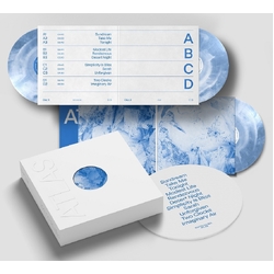 Rufus Du Sol Atlas 10TH ANNIVERSARY EDITION LIMITED BLUE & WHITE MARBLED VINYL 3x LP + SLIPMAT + BOOKLET IN DEBOSSED SPOT-VARNISHED DIE-CUT SLIP-CASE