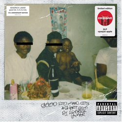 Kendrick Lamar Good Kid  M.A.A.D City: 10Th Anniversary Edition (Limited Apple Opaque Coloured Vinyl) VINYL 2 LP 