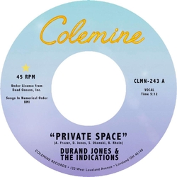 Durand Jones & The Indications Private Space / Sea Of Love [7In] (Dark Purple Vinyl) VINYL 7