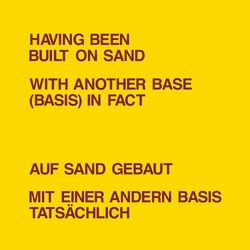 Dickie Landry Having Been Built On Sand VINYL  LP