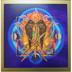 Yob Our Raw Heart (Royal Blue And Gold Moon Phase Effect With Splatter) VINYL  LP