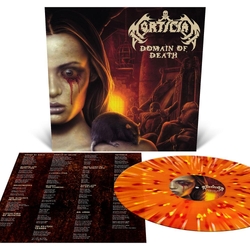 Mortician Domain Of Death (Orange Krush With Splatter Edition) VINYL  LP