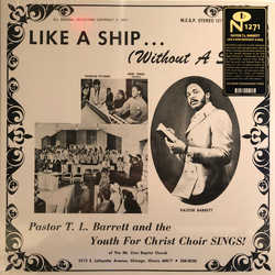 Pastor T L Barrett & The Youth Like A Ship (Without A Sail)   (Ice Clear Vinyl) Vinyl  LP