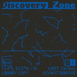 Discovery Zone Library Copy Do Not Remove (Night Sky Marbled) VINYL  LP