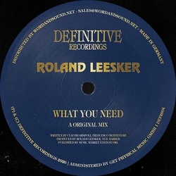 Roland Leesker What You Need VINYL 12INCH