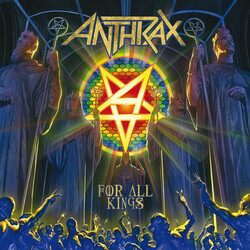Anthrax For All Kings 2 LP Aqua Blue & Electric Blue-In-Blue Colored Vinyl
