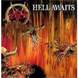 Slayer Hell Awaits  LP Gold Colored Vinyl With Blood Splattering