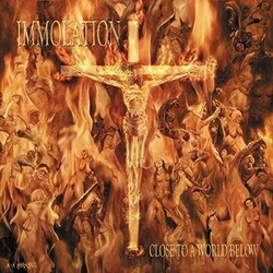 Immolation Close To A World Below  LP Transparent Red Colored Vinyl Lyric Sheet/Photo Insert Two-Sided Poster Limited To 500