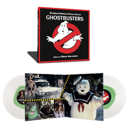 Elmer Bernstein Ghostbusters Original Motion Picture Score 2 LP Clear With Slime Green Colored 150 Gram Vinyl Download Gatefold