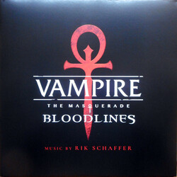 Rik Schaffer Vampire: The Masquerade-Bloodlines Soundtrack 2 LP Blood Red Colored Vinyl Gatefold