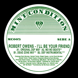 Robert Owens I'Ll Be Your Friend 12INCH SINGLE