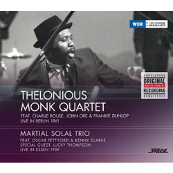 Thelonious Monk Quartet/Martial Solal Trio Live In Berlin 1961/Live In Essen 1959  LP 180 Gram Gatefold