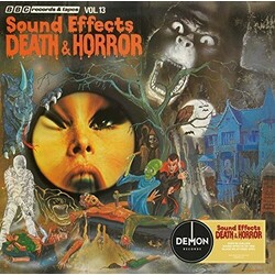 Various Artistst Bbc Sound Effects No 13: Death & Horror  LP 180 Gram Blood Splattered Colored Vinyl Over 80 Chilling Sound Effects Import