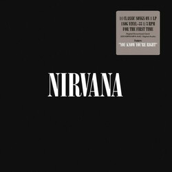 Nirvana Nirvana Greatest Hits  LP 150 Gram 33-1/3Rpm Vinyl Includes ''You Know You'Re Right'' Download First Time On Vinyl In The U.S.