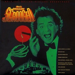 Various Artists Scrooged Soundtrack  LP Feats. Annie Lennox & Al Green Natalie Cole Kool Moe Dee Robbie Robertson Miles Davis Etc.
