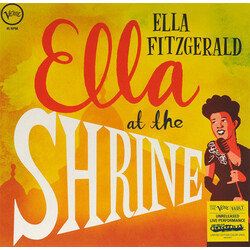 Ella Fitzgerald Ella At The Shrine  LP Translucent Yellow Colored Vinyl 45Rpm Limited To 3000 Rsd Indie-Retail Exclusive