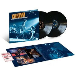 Nirvana Live At The Paramount 2 LP 180 Gram 12X24'' Poster Cloth Sticky Vip Pass Replica Download Card