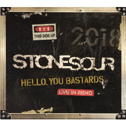 Stone Sour Hello You Bastards: Live In Reno 2 LP 180 Gram Poster Backstage Pass Guitar Pick Autographed Set List Download Limited To 2500