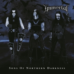 Immortal Sons Of Northern Darkness 2 LP Black And Blue Swirl Colored Vinyl Gatefold Limited To 1500