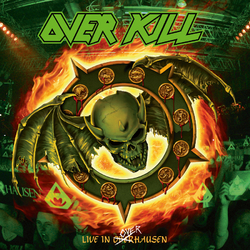 Overkill Horrorscope: Live In Overhausen 2 LP Orange Colored Vinyl With Green And Yellow Splatter Gatefold