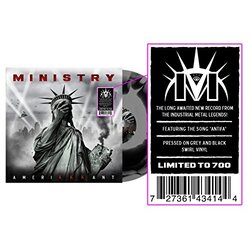 Ministry Amerikkkant  LP 180 Gram Black & Grey Swirl Vinyl Original Replica Packaging Printed Inner Sleeve