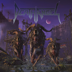 Death Angel Humanicide 2 LP Purple And Cyan Splatter Colored Vinyl Limited To 700