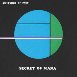 Switched On Snes Secret Of Mana  LP 180 Gram Random Black Or Green/White Marble Vinyl Poster