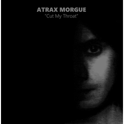 Atrax Morgue Cut My Throat  LP+Cd Deluxe Silver Silkscreen On Black Cardboard Poster Limited To 199