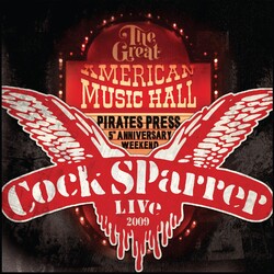 Cock Sparrer Live: Back In San Francisco 2009 2 LP Beer Colored Vinyl Reissue Limited