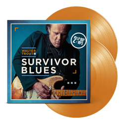 Walter Trout Survivor Blues 2 LP 180 Gram Orange Colored Vinyl Download Limited To 300