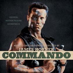 James Horner Commando Soundtrack Soundtrack 2 LP Bone Colored Vinyl With Black Splatter Gatefold Limited To 1500