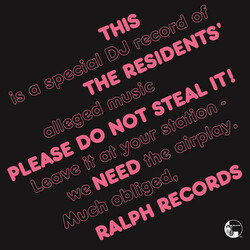 The Residents Please Do Not Steal It  LP Limited Transparent 180 Gram Audiophile Vinyl Numbered To 1000