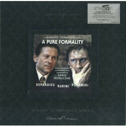 Ennio Morricone A Pure Formality Soundtrack  LP Limited Transparent 180 Gram Audiophile Vinyl First Time On Vinyl Insert Numbered To 1000