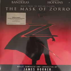 James Horner Mask Of Zorro Soundtrack 2 LP Limited Red 180 Gram Audiophile Vinyl Gatefold First Time On Vinyl Pvc Sleeve Numbered To 750