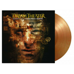 Dream Theater Metropolis Part 2: Scenes From A Memory 2 LP Limited Solid Orange & Gold Mixed 180 Gram Audiophile Vinyl Gatefold Insert Numbered To 500