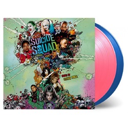 Steven Price Suicide Squad Film Score 2 LP Limited 1  LP On Pink & 1  LP On Blue 180 Gram Audiophile Vinyl Download With Bonus Tracks Gatefold Numbere