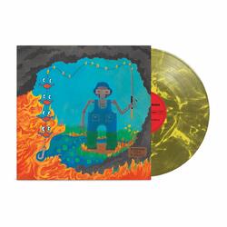 King Gizzard & The Lizard Wizard Fishing For Fishies  LP 'Toxic Landfill' Transparent Swamp Green And Opaque Yellow Colored Vinyl