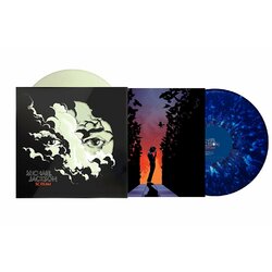 Michael Jackson Scream 2 LP Glow-In-The-Dark & Blue Splatter Vinyl Poster Augmented Reality Cover Art Download Collection Of Dance Classics Plus New B