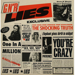 Guns N' Roses G N' R Lies Vinyl LP USED