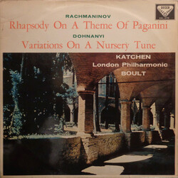 Sergei Vasilyevich Rachmaninoff / Ernst von Dohnányi / Julius Katchen / The London Philharmonic Orchestra / Sir Adrian Boult Rhapsody On A Theme Of Pa