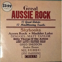 Various Great Aussie Rock, 12 Great Artists. 12 Mind-blowing Tracks Vinyl LP USED