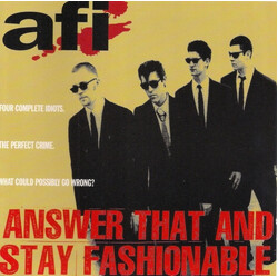 AFI Answer That And Stay Fashionable DARK GREY MARBLED VINYL LP USED
