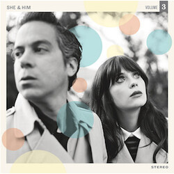 She & Him Volume 3 ROBIN'S EGG BLUE VINYL LP USED