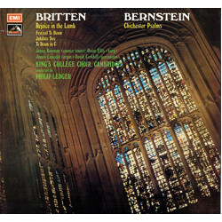 Benjamin Britten / Leonard Bernstein / The King's College Choir Of Cambridge / Philip Ledger Rejoice In The Lamb / Chichester Psalms Vinyl LP USED