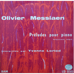 Olivier Messiaen / Yvonne Loriod Préludes Pour Piano Vinyl LP USED